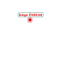 Carte de France Siège ALBUZ à Evreux